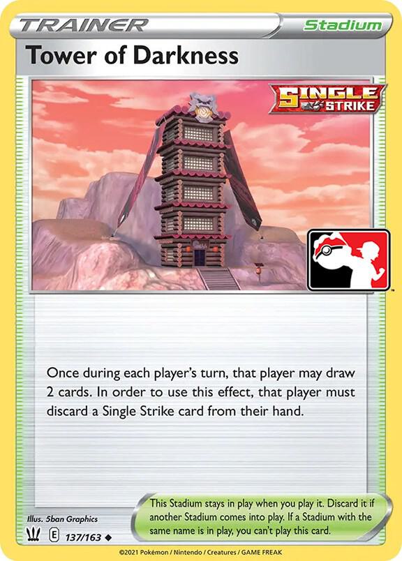Tower of Darkness 137/163 card from Prize Pack Series Cards