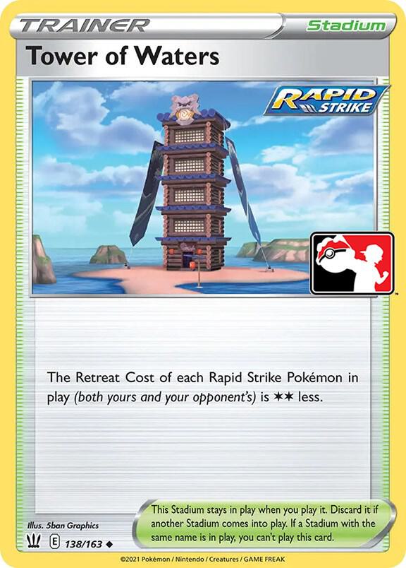 Tower of Waters 138/163 card from Prize Pack Series Cards