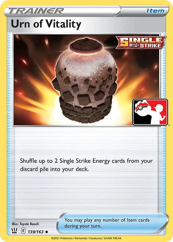 Urn of Vitality 139/163 card from Prize Pack Series Cards