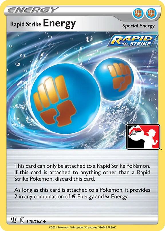 Rapid Strike Energy 140/163 card from Prize Pack Series Cards