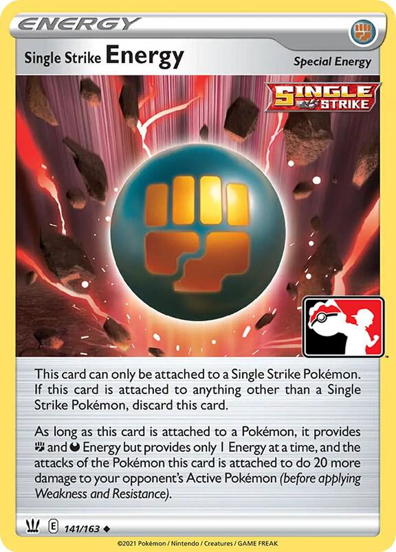 Single Strike Energy 141/163 card from Prize Pack Series Cards
