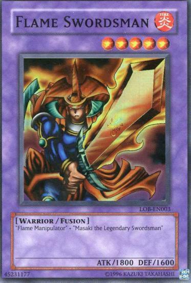 Flame Swordsman LOB-EN003 card from Legend of Blue Eyes White Dragon (Worldwide English)