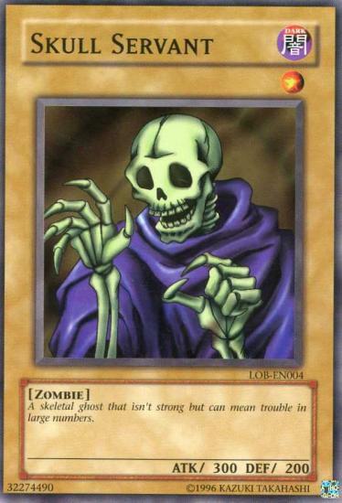 Skull Servant LOB-EN004 card from Legend of Blue Eyes White Dragon (Worldwide English)