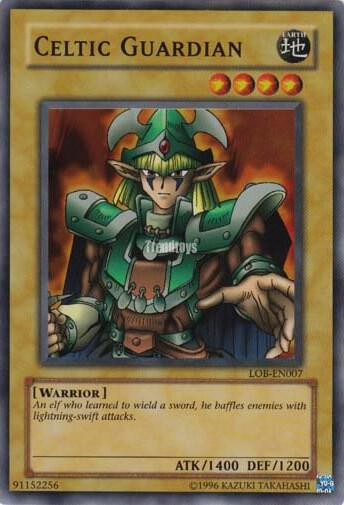 Celtic Guardian LOB-EN007 card from Legend of Blue Eyes White Dragon (Worldwide English)