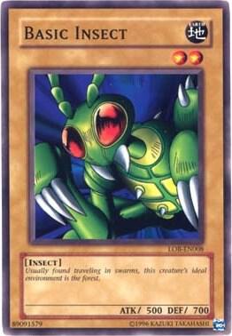 Basic Insect LOB-EN008 card from Legend of Blue Eyes White Dragon (Worldwide English)