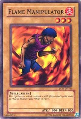 Flame Manipulator LOB-EN016 card from Legend of Blue Eyes White Dragon (Worldwide English)