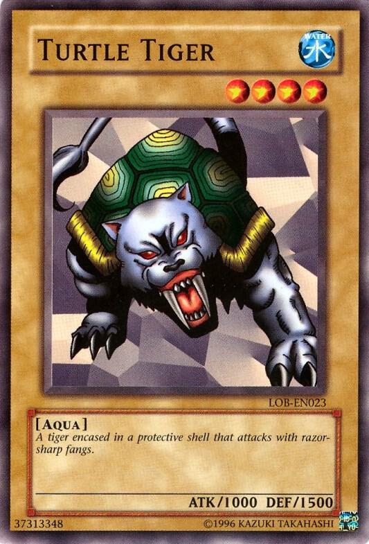 Turtle Tiger LOB-EN023 card from Legend of Blue Eyes White Dragon (Worldwide English)