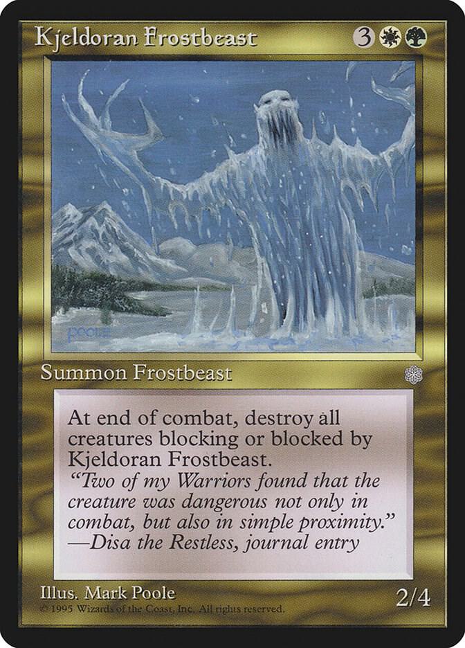 Kjeldoran Frostbeast card from Ice Age