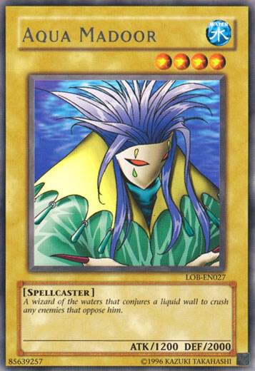 Aqua Madoor LOB-EN027 card from Legend of Blue Eyes White Dragon (Worldwide English)