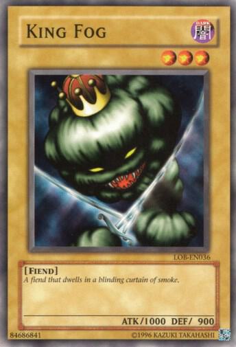 King Fog LOB-EN036 card from Legend of Blue Eyes White Dragon (Worldwide English)
