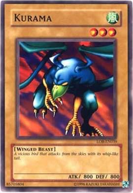 Kurama LOB-EN039 card from Legend of Blue Eyes White Dragon (Worldwide English)