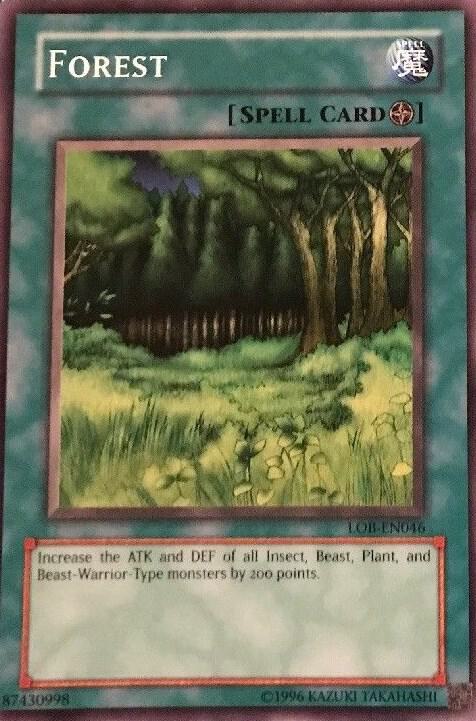 Forest LOB-EN046 card from Legend of Blue Eyes White Dragon (Worldwide English)