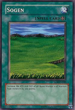 Sogen LOB-EN049 card from Legend of Blue Eyes White Dragon (Worldwide English)