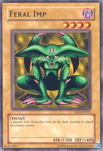 Feral Imp MRD-EN001 card from Metal Raiders (Worldwide English)