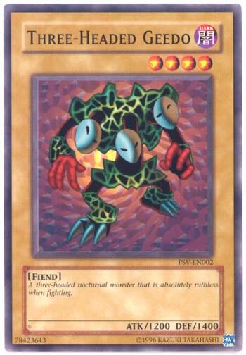 Three-Headed Geedo PSV-EN002 card from Pharaoh's Servant (Worldwide English)