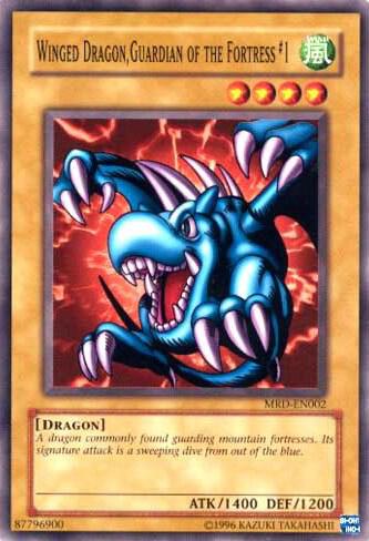 Winged Dragon, Guardian of the Fortress #1 MRD-EN002 card from Metal Raiders (Worldwide English)