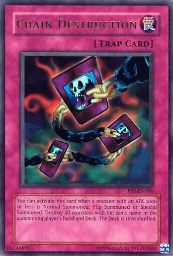 Chain Destruction PSV-EN006 card from Pharaoh's Servant (Worldwide English)