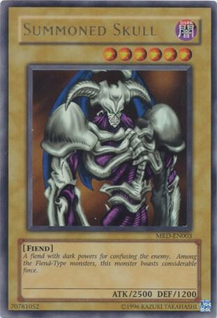 Summoned Skull MRD-EN003 card from Metal Raiders (Worldwide English)