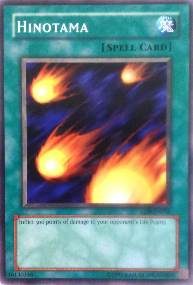 Hinotama LOB-EN056 card from Legend of Blue Eyes White Dragon (Worldwide English)