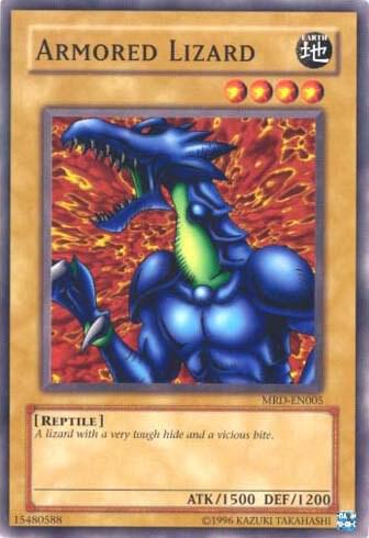 Armored Lizard MRD-EN005 card from Metal Raiders (Worldwide English)