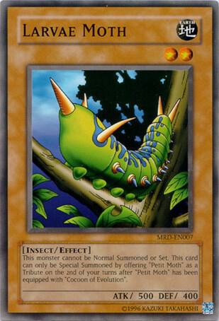 Larvae Moth MRD-EN007 card from Metal Raiders (Worldwide English)