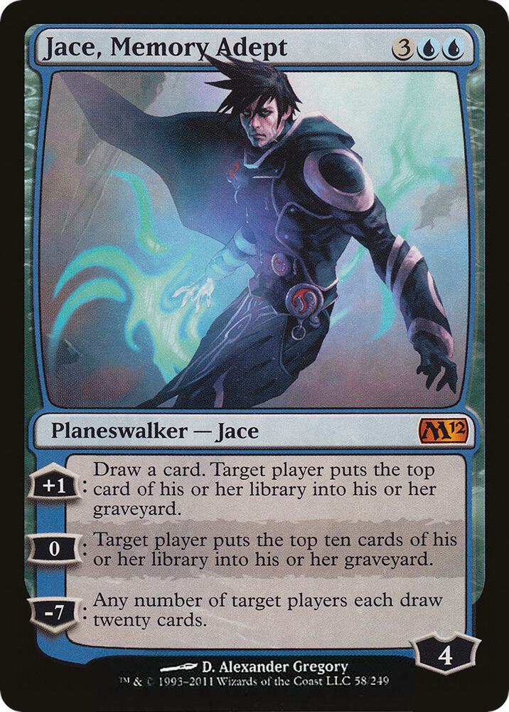 Jace, Memory Adept 58 card from Magic 2012 (M12)