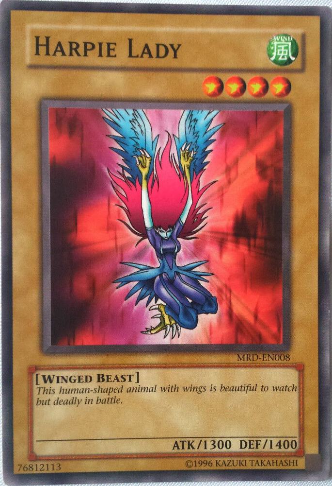 Harpie Lady MRD-EN008 card from Metal Raiders (Worldwide English)