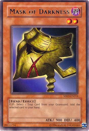 Mask of Darkness MRD-EN014 card from Metal Raiders (Worldwide English)