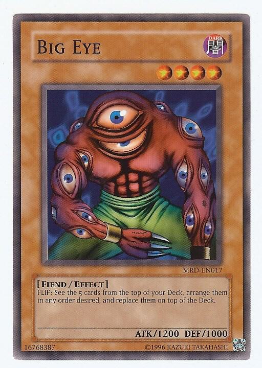Big Eye MRD-EN017 card from Metal Raiders (Worldwide English)