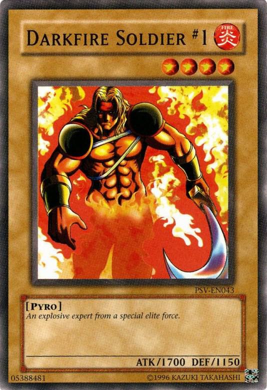 Darkfire Soldier #1 PSV-EN043 card from Pharaoh's Servant (Worldwide English)
