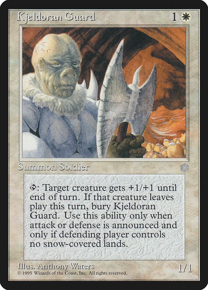 Kjeldoran Guard card from Ice Age