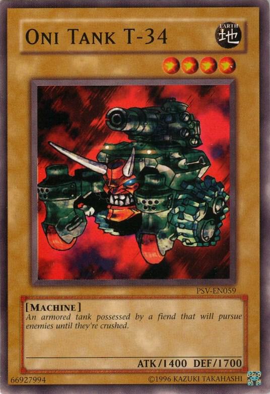 Oni Tank T-34 PSV-EN059 card from Pharaoh's Servant (Worldwide English)