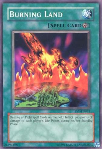 Burning Land PSV-EN061 card from Pharaoh's Servant (Worldwide English)