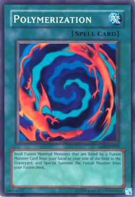 Polymerization LOB-EN059 card from Legend of Blue Eyes White Dragon (Worldwide English)