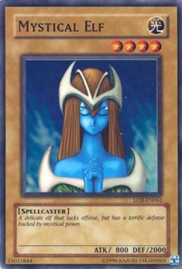 Mystical Elf LOB-EN062 card from Legend of Blue Eyes White Dragon (Worldwide English)