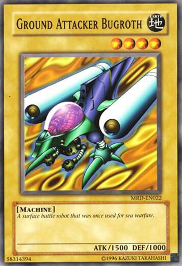 Ground Attacker Bugroth MRD-EN022 card from Metal Raiders (Worldwide English)