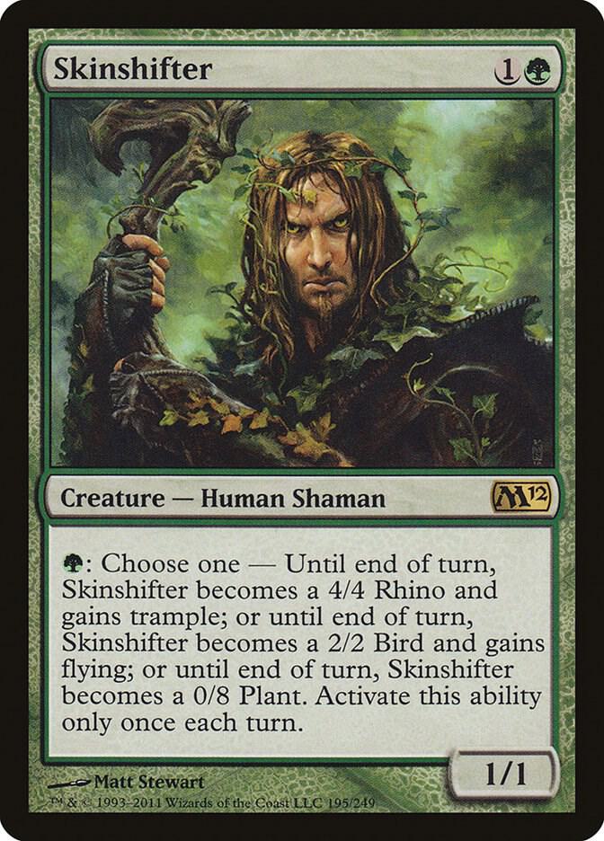 Skinshifter 195 card from Magic 2012 (M12)