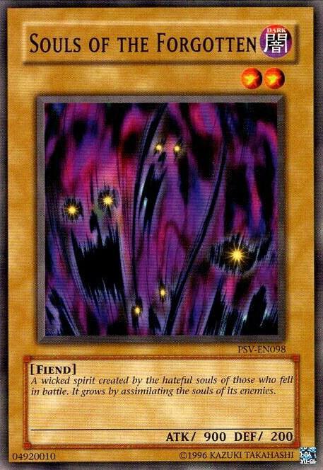 Souls of the Forgotten PSV-EN098 card from Pharaoh's Servant (Worldwide English)