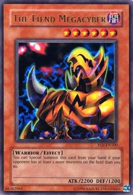 The Fiend Megacyber PSV-EN100 card from Pharaoh's Servant (Worldwide English)