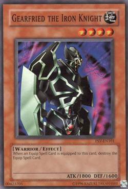 Gearfried the Iron Knight PSV-EN101 card from Pharaoh's Servant (Worldwide English)