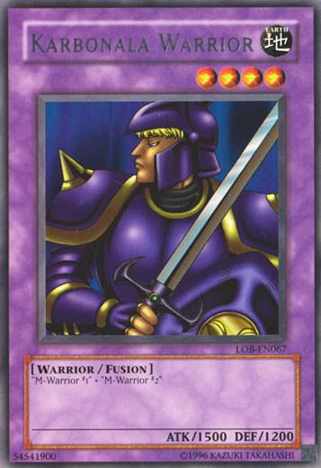 Karbonala Warrior LOB-EN067 card from Legend of Blue Eyes White Dragon (Worldwide English)
