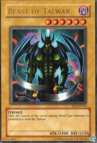 Beast of Talwar PSV-EN103 card from Pharaoh's Servant (Worldwide English)