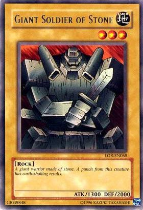 Giant Soldier of Stone LOB-EN068 card from Legend of Blue Eyes White Dragon (Worldwide English)