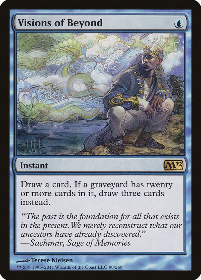 Visions of Beyond 80 card from Magic 2012 (M12)