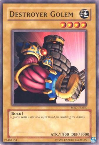 Destroyer Golem MRD-EN040 card from Metal Raiders (Worldwide English)