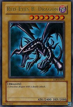 Red-Eyes B. Dragon LOB-EN070 card from Legend of Blue Eyes White Dragon (Worldwide English)