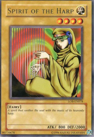 Spirit of the Harp LOB-EN078 card from Legend of Blue Eyes White Dragon (Worldwide English)
