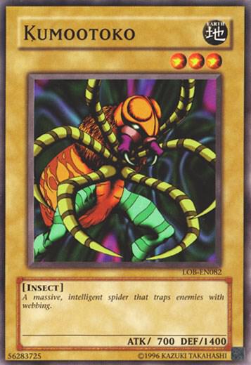 Kumootoko LOB-EN082 card from Legend of Blue Eyes White Dragon (Worldwide English)