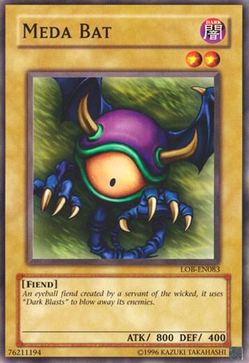 Meda Bat LOB-EN083 card from Legend of Blue Eyes White Dragon (Worldwide English)