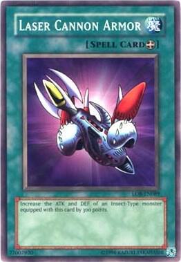 Laser Cannon Armor LOB-EN089 card from Legend of Blue Eyes White Dragon (Worldwide English)